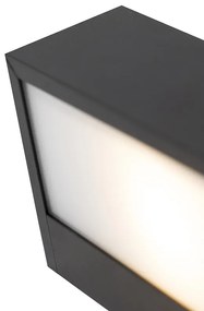 Design langwerpige wandlamp zwart 60 cm - Houx