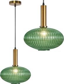 Hanglamp Glas Groen APP465-1CP