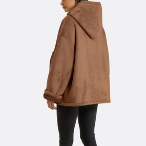 Plaid fleece sweater maat S/M, Javi