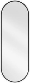 Mexen Loft ovale badkamer spiegel 100 x 35 cm, zwart frame - 9851-100-035-000-70