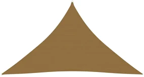 vidaXL Zonnezeil 160 g/m² 3x3x4,2 m HDPE taupe