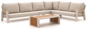 Hoek loungeset Bellagio  | 6 personen | Loungeset Beige/Wit | Hoekbank Aluminium | 375x284cm | Kees Smit Tuinmeubelen