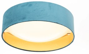 Plafondlamp groen met goud 3-staps dimbaar incl. LED - Rosalina Modern Draadlamp rond Binnenverlichting Lamp