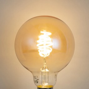 Smart E27 dimbare LED lamp G95 amber 4.9W 320 lm 2500K