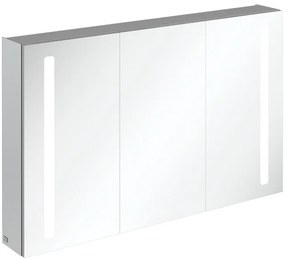 Villeroy & Boch My View 14+ spiegelkast met 3 deuren met LED verlichting verticaal 120x75x17.3cm incl. afsluitbare medicijnbox A4331200
