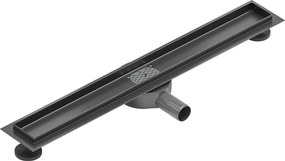 Mexen Flat 360° draingoot voor lineaire afvoer draaibaar 60 cm, geborsteld grijs - 1E40060