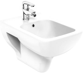 Sanigoods Jerry bidet met overloop en kraangat wit