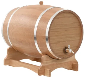 vidaXL Wijnvat met kraantje 35 L massief eikenhout