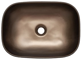 Kerra KR78 waskom rechthoekig bruin en zwart 46x33x13.5cm