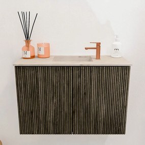 Mondiaz Joya DLux 60cm toiletmeubel shadow met wastafel faye midden 1 kraangat frappe