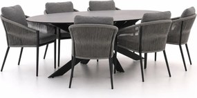Diningset Bellagio | 6 personen | Tuinset sintered stone | 7-delig | Kees Smit Tuinmeubelen