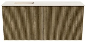Mondiaz Joya DLux 90cm toiletmeubel dusk met wastafel faye links 1 kraangat meli