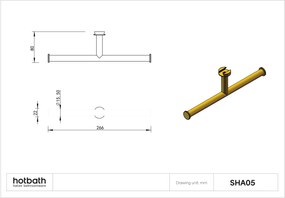 Hotbath &More dubbele rolhouder voor planchet wit