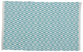 Differnz Brighton badmat 50x80cm blauw wit