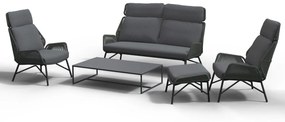 4 Seasons Outdoor Carthago loungeset platinum met Valetta tafel      antraciet weerbestendig