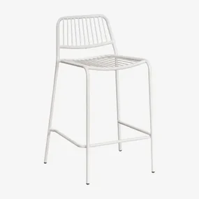 Pak Van 4 Elton Stapelbare Hoge Krukken Gardenia Wit & ↑65 Cm - Sklum