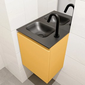 Mondiaz Olan 40cm toiletmeubel ocher met wastafel urban links 1 kraangat