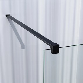 Brauer Gunmetal Season inloopdouche helder glas 100x200 met muurprofiel gunmetal geborsteld