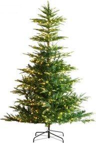 VEVOR Kerstboom, 1,2 x 1,98 m, Kunstkerstboom met 350 warmwitte LED-lampjes, 900 takpunten, Metalen voet voor decoratie in huis, op feest- en kantoorruimte