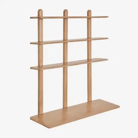 Bureau Met Houten Boekenplank Veleta Mangohout & ↔︎ 130 Cm - Sklum