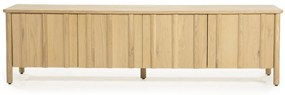 Eleonora Jake Modern Tv-meubel Eikenhout Naturel 183 Cm - 183x47x50cm.