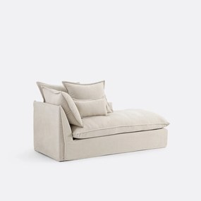 Longchair rechts in mêlee polyester, Odna