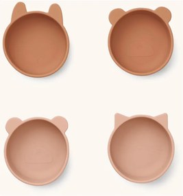 Liewood Iggy siliconen kinderkommen 4-delig Liewood Iggy siliconen kinderkommen 4-delig