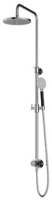 Hotbath Cobber M438 stortdouche met ronde handdouche en 20cm hoofddouche wit mat