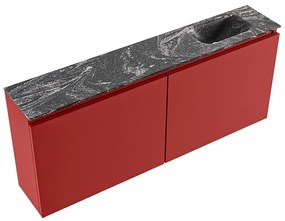 Mondiaz Ture DLux toiletmeubel 120cm fire met wastafel lava rechts zonder kraangat