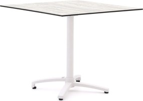 Inklapbare tafel Bellagio | Vierkant | Tuintafel Kunststof | 80x80cm | 2 personen | Kees Smit Tuinmeubelen