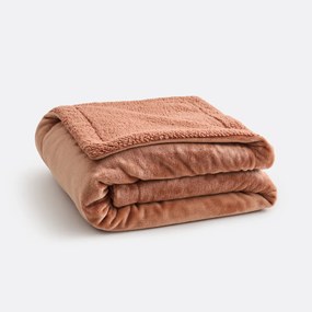 Plaid in fleece en sherpa, Maxine