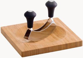 Snijplank Herb van bamboehout met wiegende mes