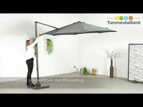 Garden Impressions Hawaii zweefparasol S Ø300 cm zwart