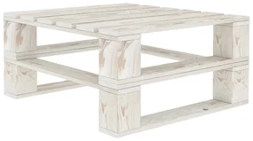 vidaXL Tuintafels 2 st pallet hout wit
