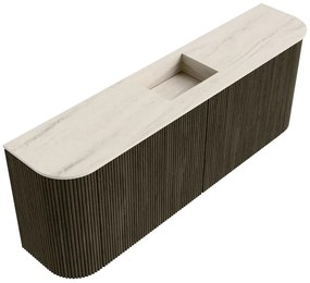 Mondiaz Joya DLux 115cm toiletmeubel ronding links/rechts shadow met wastafel faye midden 1 kraangat meli