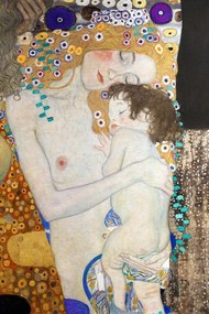 Kunstreproductie The Three Ages of the Woman (1905), Gustav Klimt