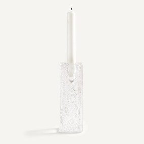Handgeblazen glazen kandelaar, hoogte 18 cm, CASARE