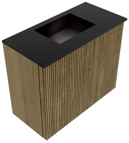 Mondiaz Joya 50cm toiletmeubel dusk met wastafel faye midden zonder kraangat urban