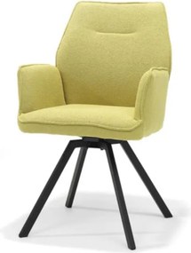 Eetkamerstoel - Tina - stof Teddy geel