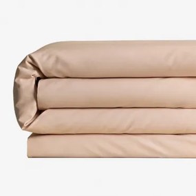 Agassi Dekbedovertrek In Percal Katoen Van 180 Draden Voor Een Bed Van 90 Cm Licht Pioenroze & Bed 90cm (150 X 220 Cm) - Sklum