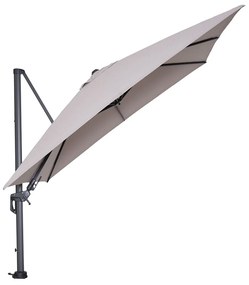 Garden Impressions Hawaii zweefparasol 300x300 cm - frame carbon black - doek zand