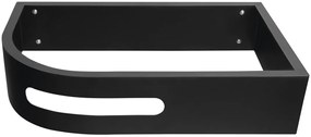 Sapho Pulse wastafel console mat zwart rechts 74.5x44.5cm