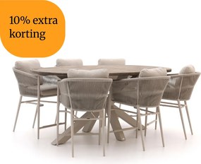 + 10% kassakorting | Barset Bellagio | 6 personen | Tuinset teakhout | 7-delig | Kees Smit Tuinmeubelen