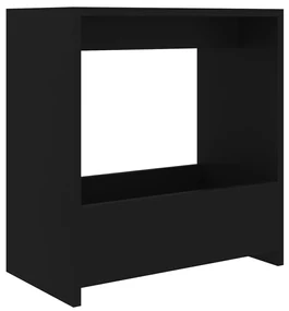vidaXL Bijzettafel 50x26x50 cm spaanplaat zwart
