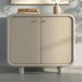 Beige Kastje Met Ronde Hoeken - 90x43x75cm.