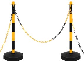 vidaXL Kettingpalenset met kunststof ketting 10 m