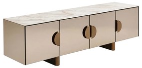 Kare Design Lunar Design Tv-meubel Spiegel En Marmer - 180x45x55cm.