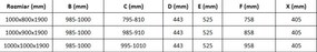 Mexen Omega-3S 3-zijdige douchecabine, schuifbaar 100x80 cm, transparant, chroom + Flat douchebak - 825-100-080-01-00-3s-4010