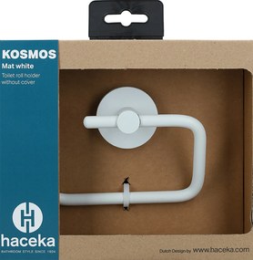 Haceka Kosmos toiletrolhouder zonder klep wit mat