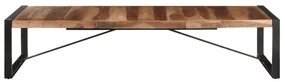 vidaXL Salontafel 180x90x40 cm massief hout met sheesham afwerking